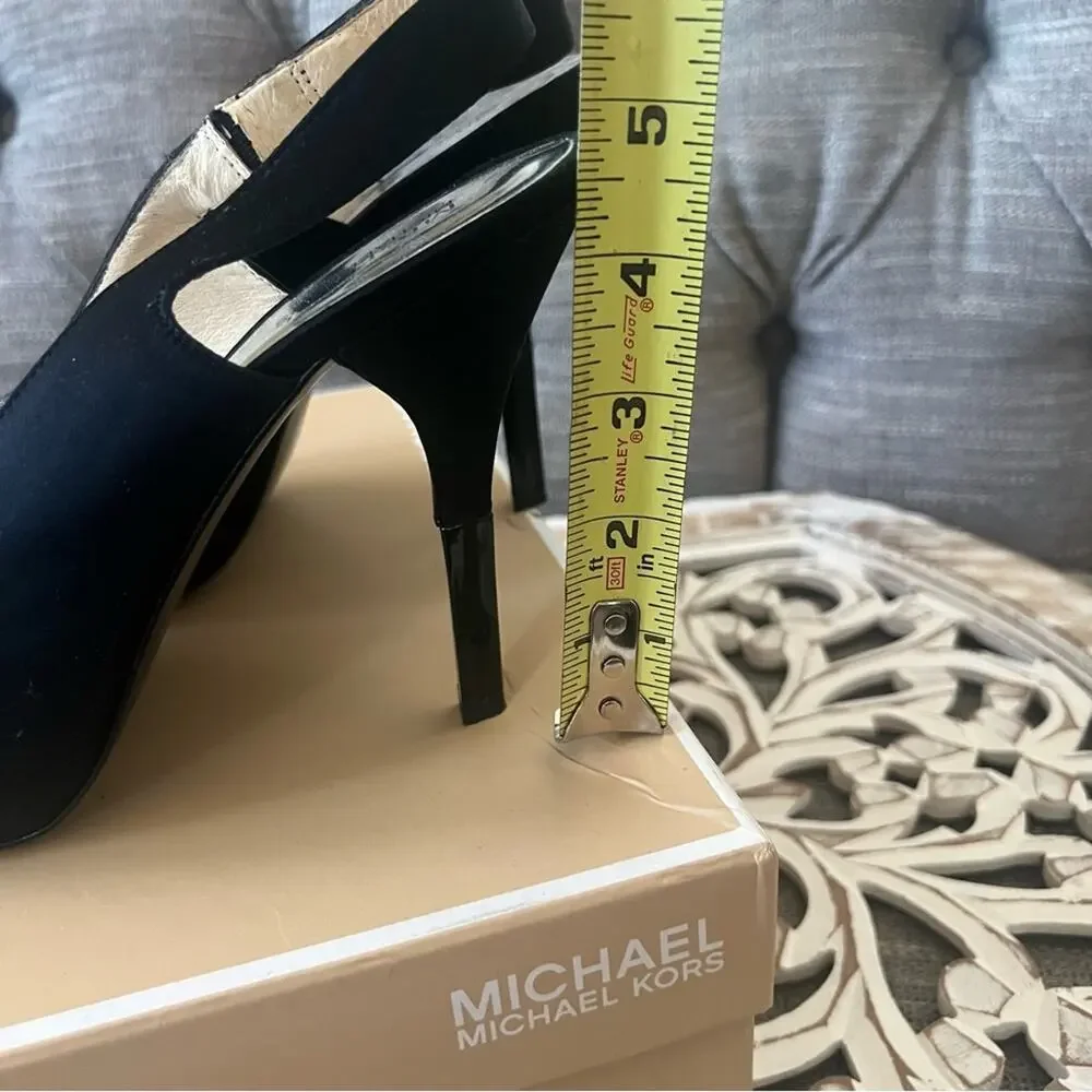 Michael Kors Black Rhinestone Heels Shoes Women’s 10